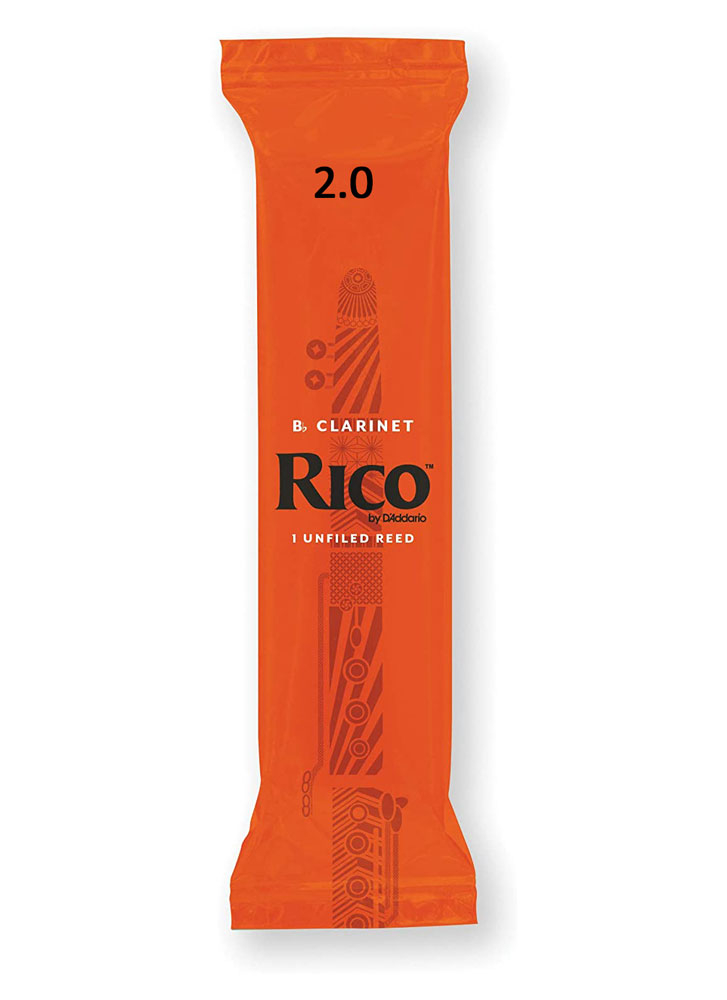 Тростина D'ADDARIO Rico - Bb Clarinet #2.0 (1шт) 0