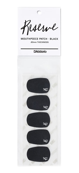 Наклейки для мундштука D'Addario Reserve Mouthpiece Patches (Black, 0.80 мм) 0