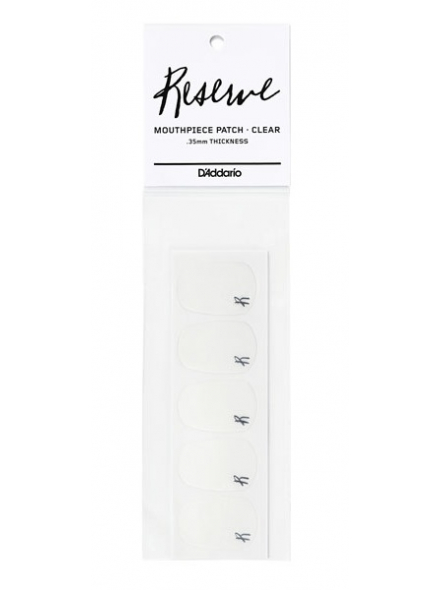 Наклейки для мундштука D'Addario Reserve Mouthpiece Patches (Clear, 0.35 мм) 0