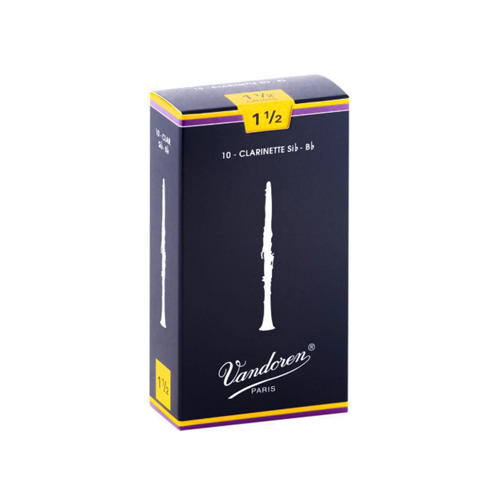 Тростина для кларнета Bb (Сі бемоль) Vandoren Traditional CR1015 (жорсткість №1.5) 0