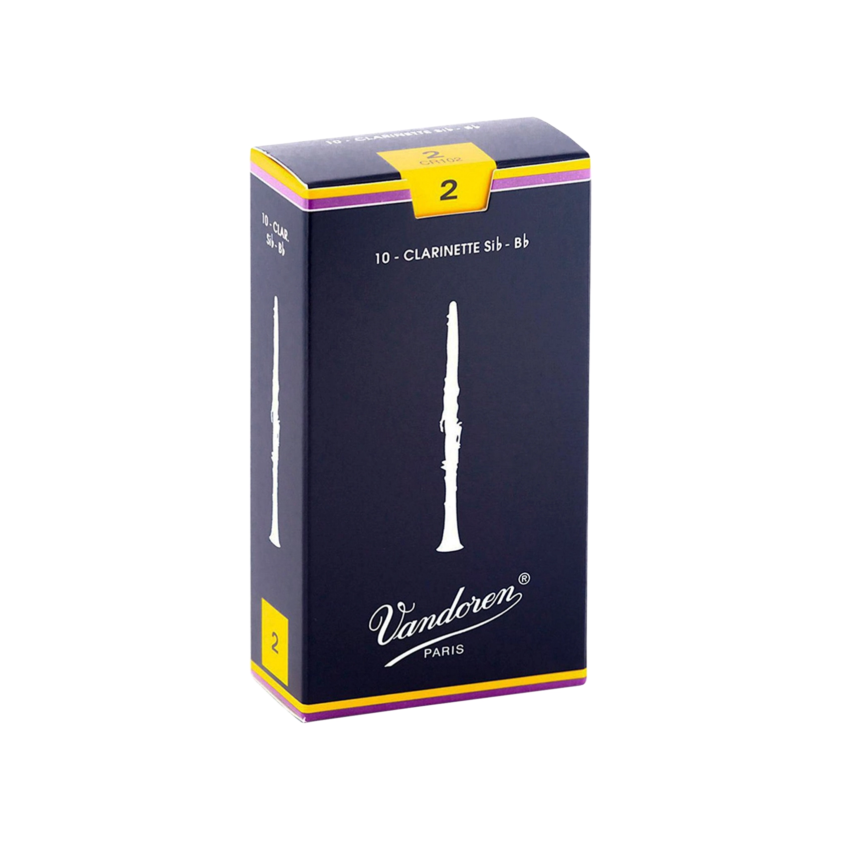 Тростини для Bb (Сі бемоль) кларнета Vandoren Traditional CR102 (жорсткість №2) 0