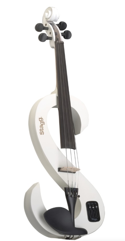 Електроскрипка STAGG EVN 4/4 WH з чохлом, смичком і навушниками 0