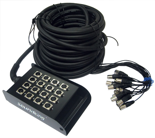 Мультикор SOUNDKING AH103/20 — 12 каналів + 4 повернення, 20 м 0