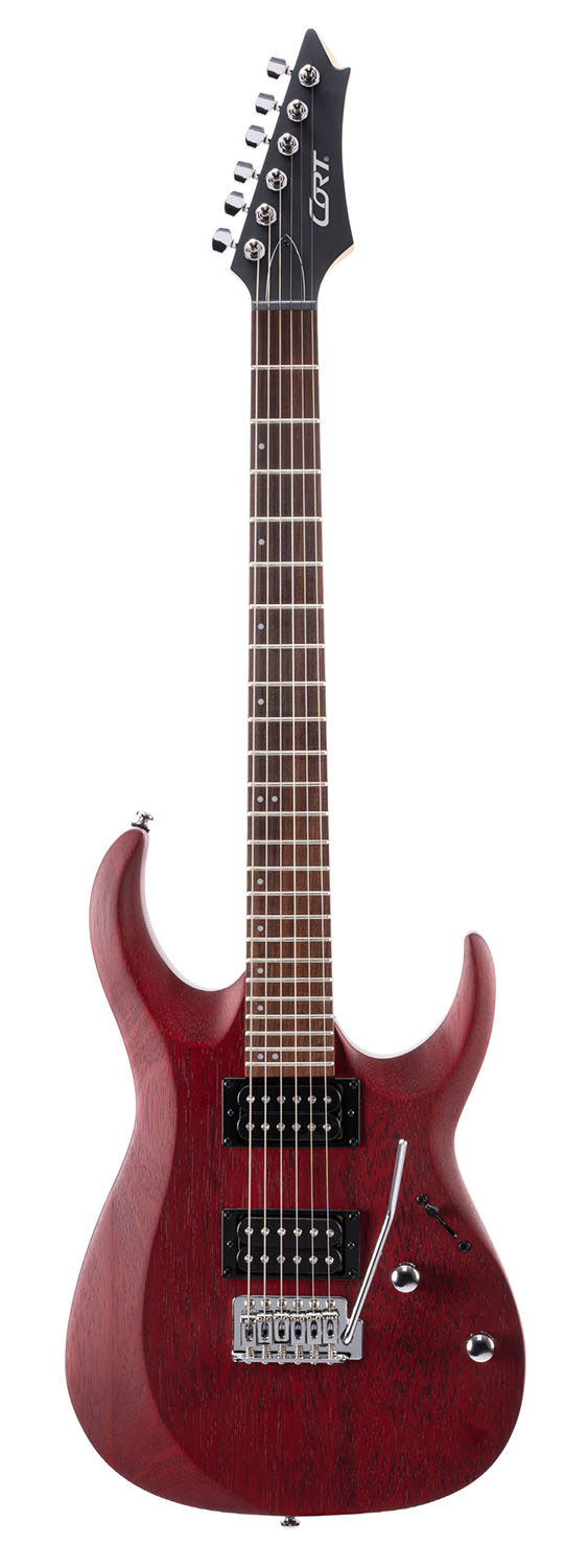 Електрогітара CORT X100 Open Pore Black Cherry 0