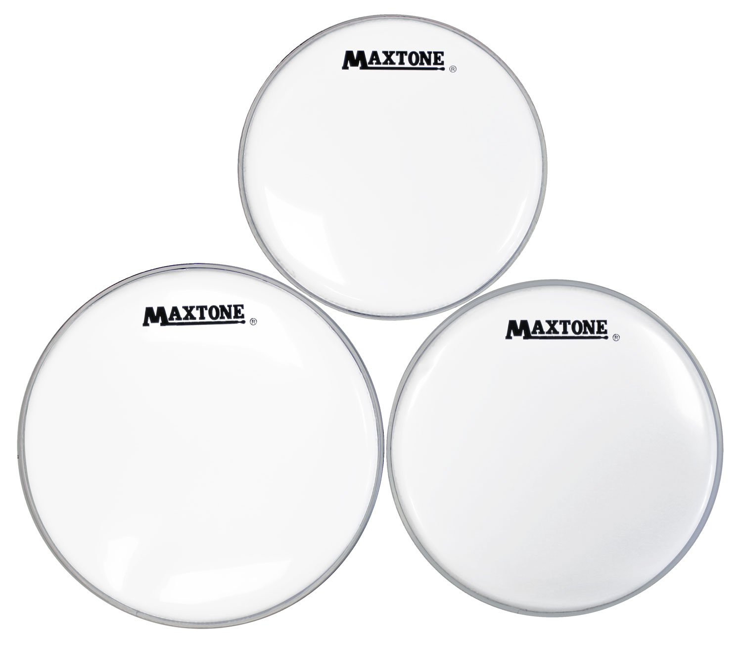 Набір пластиків для маршових барабанів MAXTONE SRC816/DH (10", 11", 12", одношарові) 0