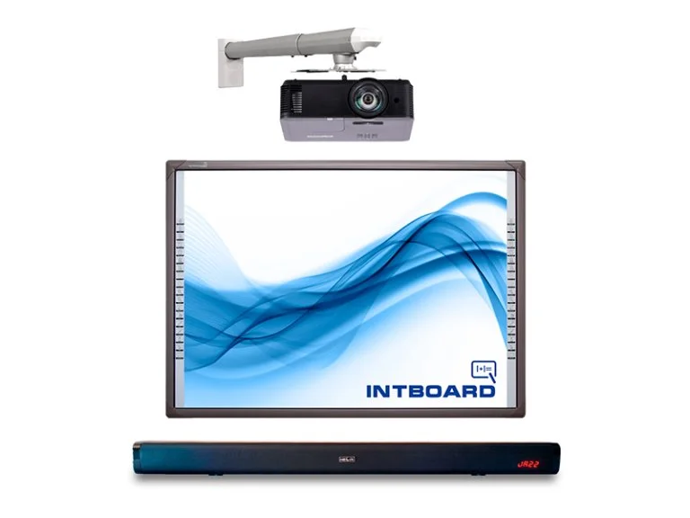 Комплект INTBOARD: інтерактивна дошка + короткофокусний проєктор + монтаж + акустична система 0