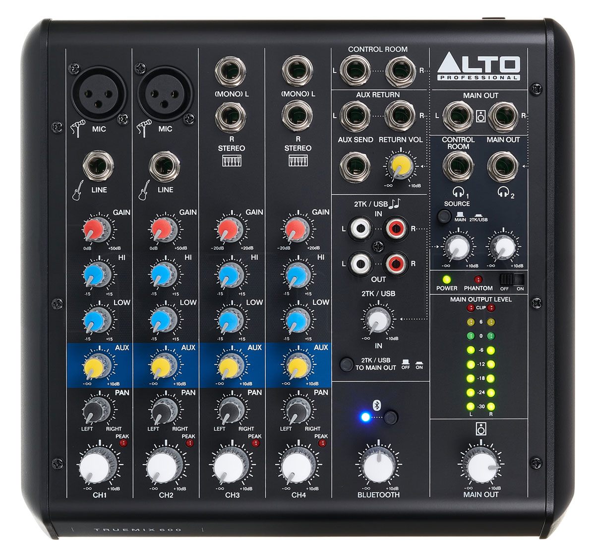 Мікшерний пульт ALTO PROFESSIONAL TRUEMIX 600 з USB та Bluetooth 0