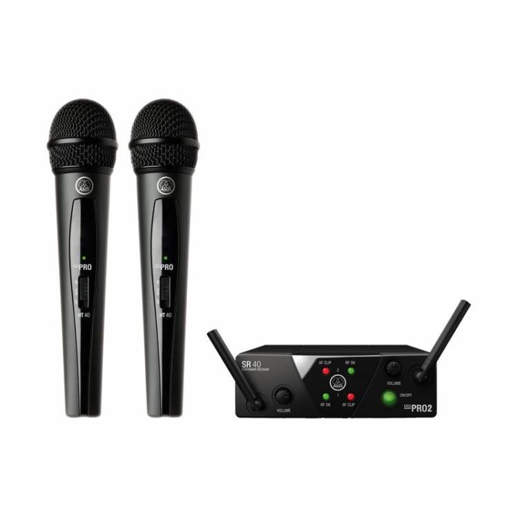 Радіосистема з ручними мікрофонами AKG WMS40 Mini2 Vocal Set BD US45A/C EU/US/UK 0