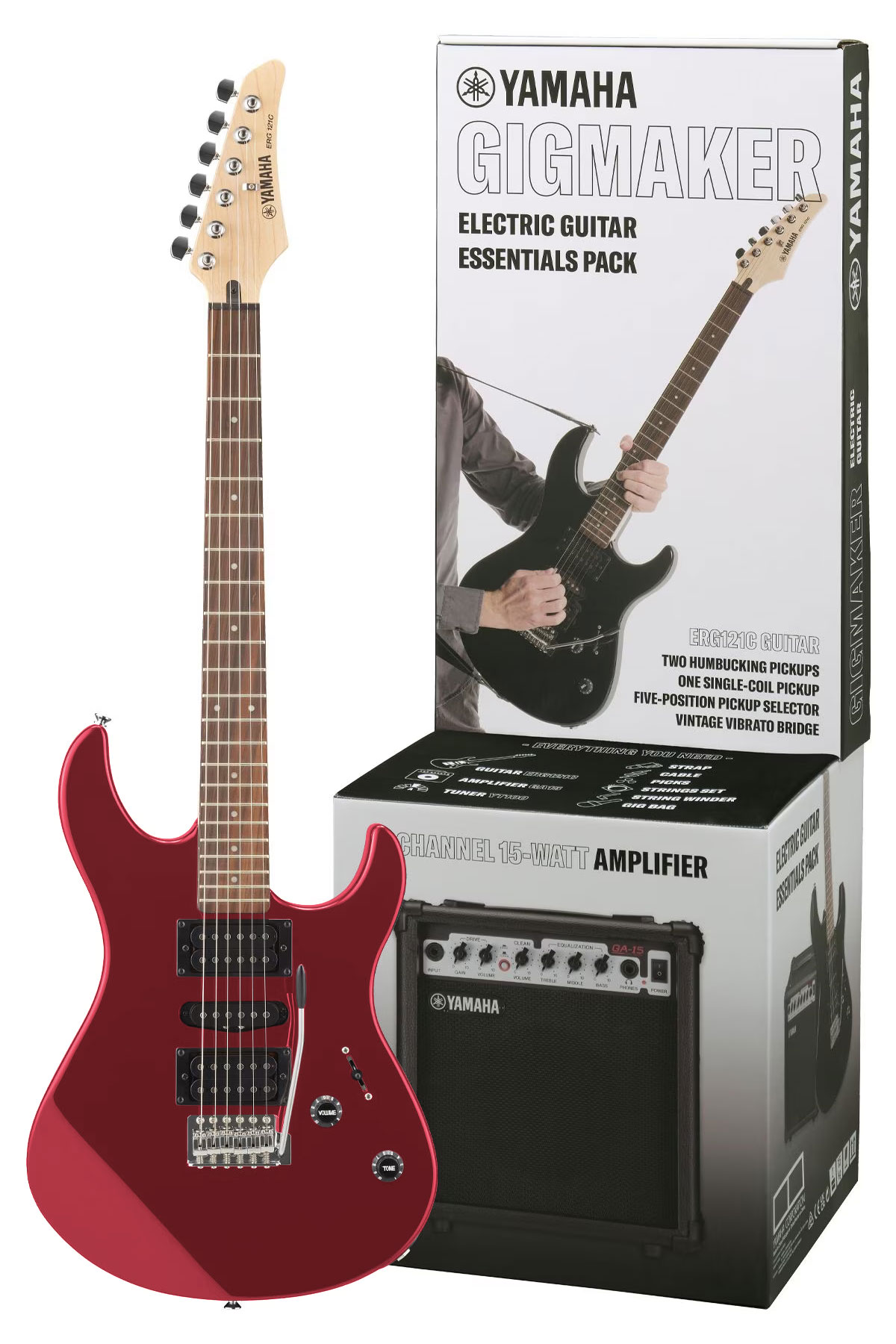 Набір електрогітара з комбопідсилювачем YAMAHA GIGMAKER ERG121 GPII (Metallic Red) 0
