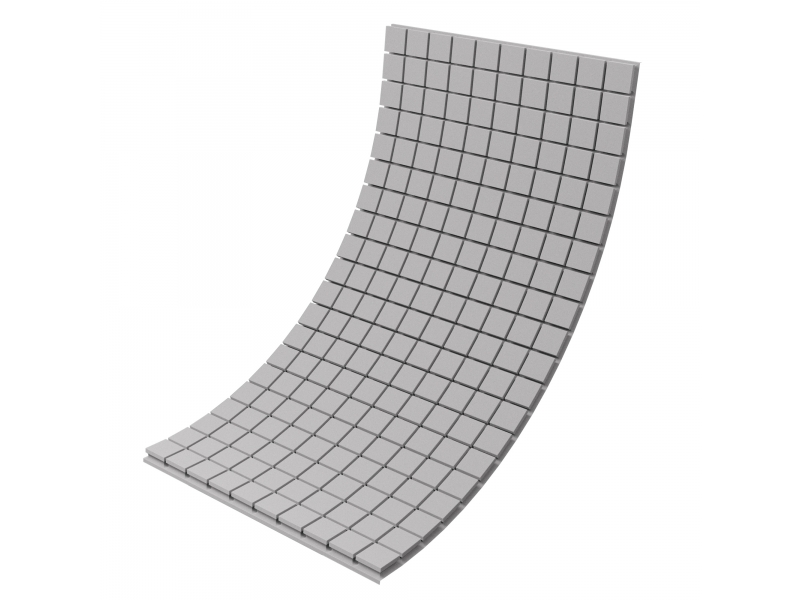 Панель з акустичного поролону Ecosound Tetras Grey 100x200 см 70 мм 0