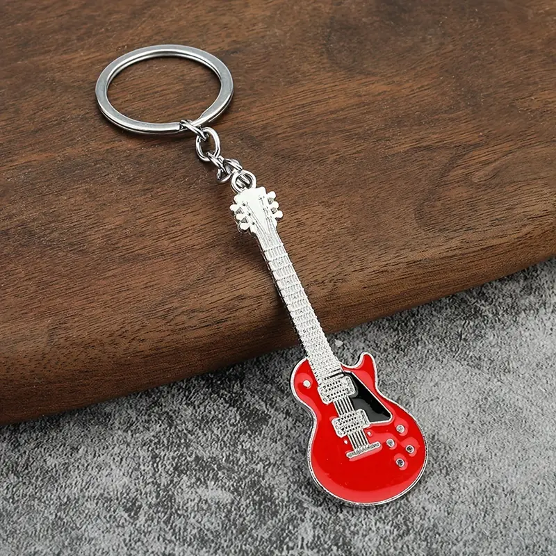 Брелок гітара Les Paul червоний 8×2.5 см 0