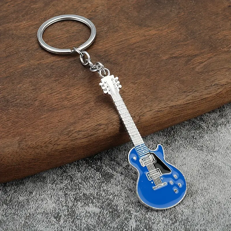 Брелок гітара Les Paul блакитний 8×2.5 см 0