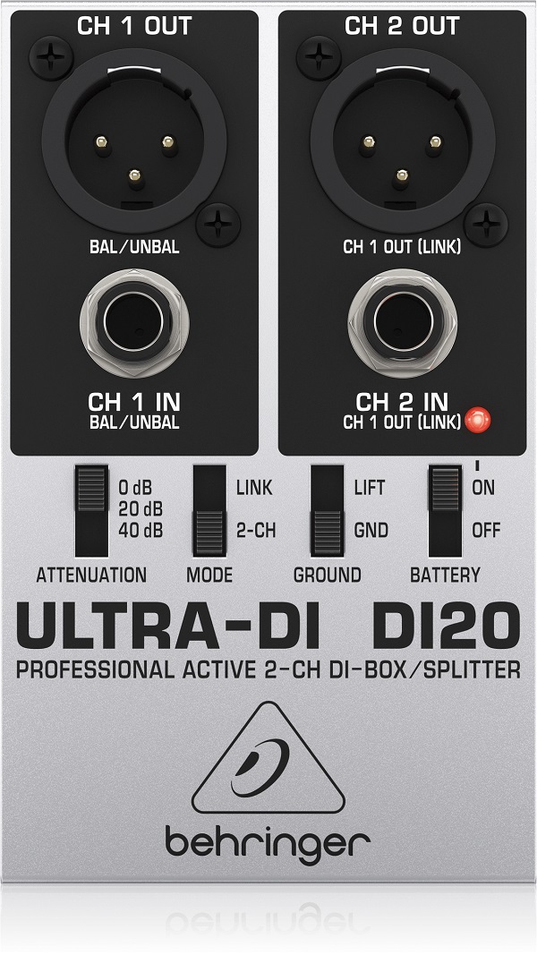 BEHRINGER Ultra-DI DI20 активна стерео DI-коробка 0