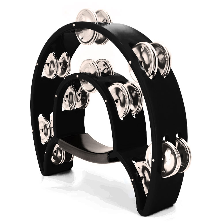 Тамбурин MAXTONE 818 Dual Power Tambourine (Black) 0