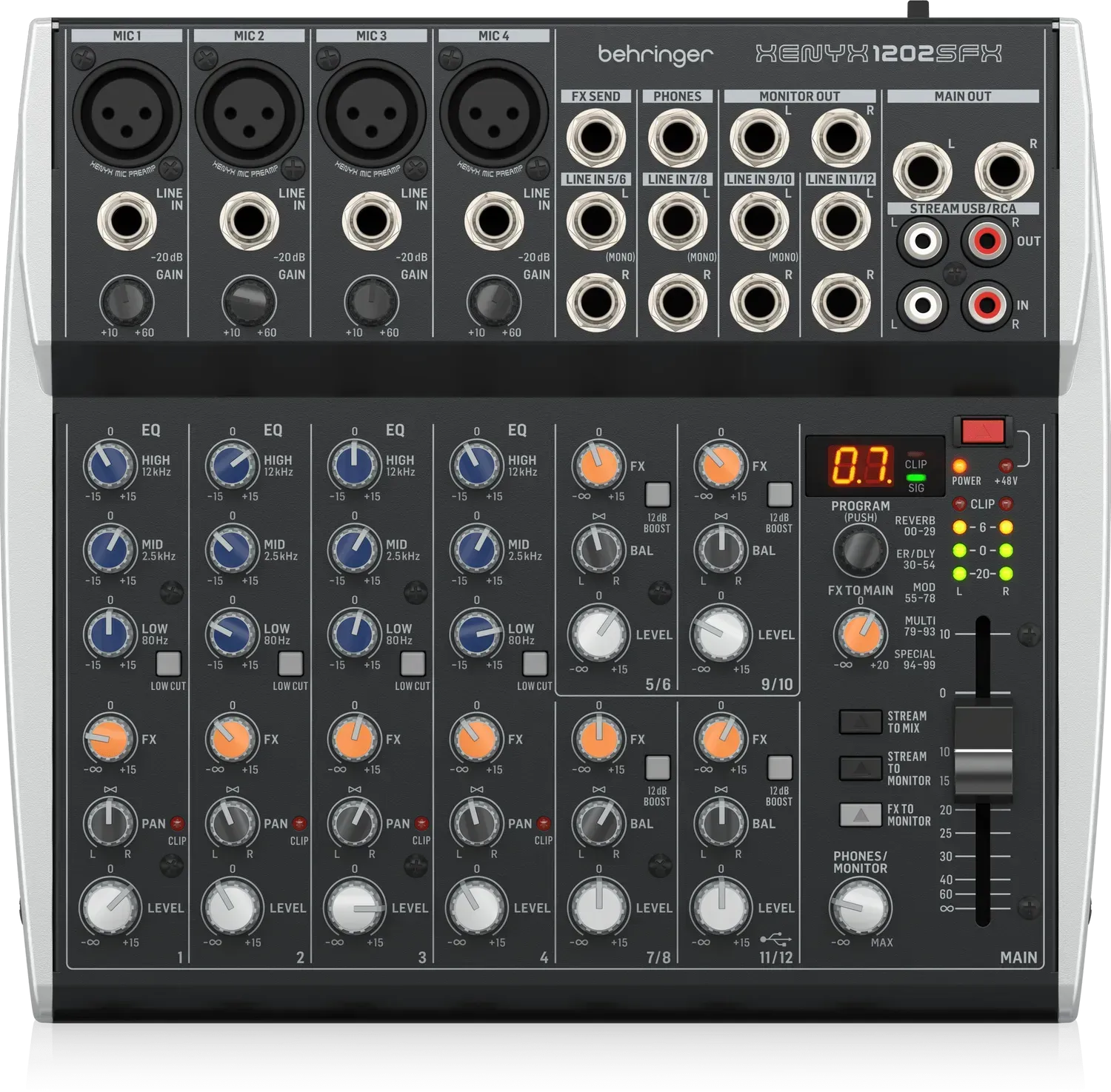 Мікшерний пульт Behringer XENYX 1202SFX 0