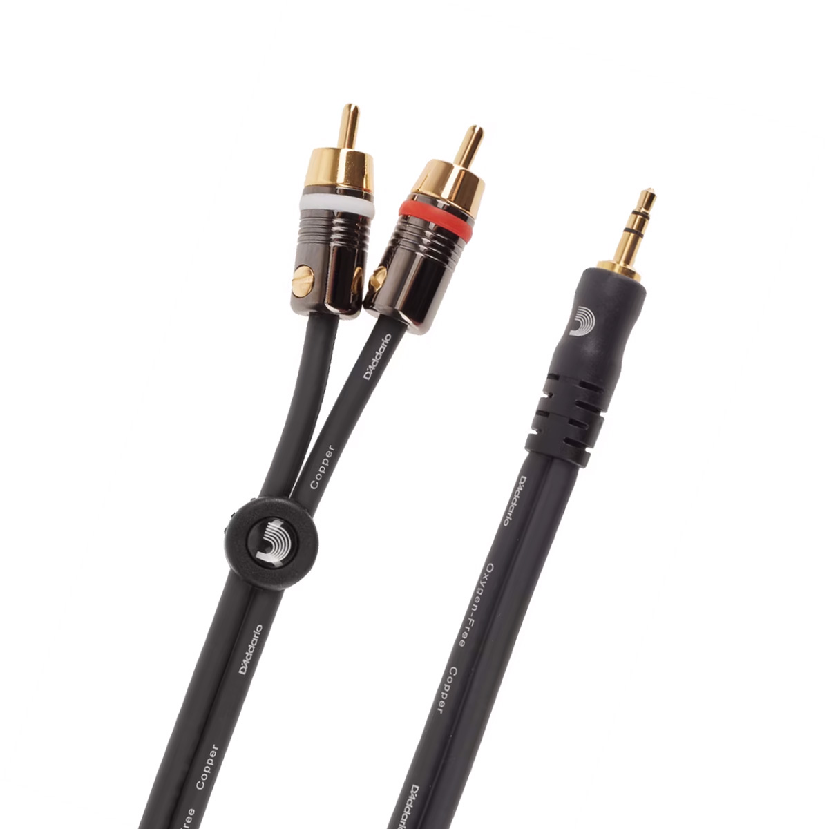 Готовий кабель D'ADDARIO PW-MP-05 CUSTOM SERIES DUAL RCA TO 3.5 STEREO MINI JACK CABLE (1.5M) 0