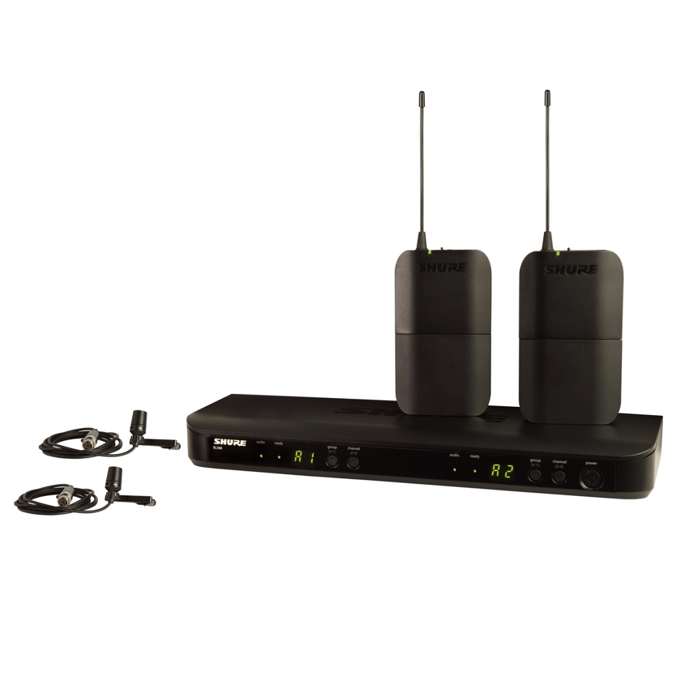 Радіосистема SHURE BLX188E/CVL-H8E з двома петличними мікрофонами CVL 0