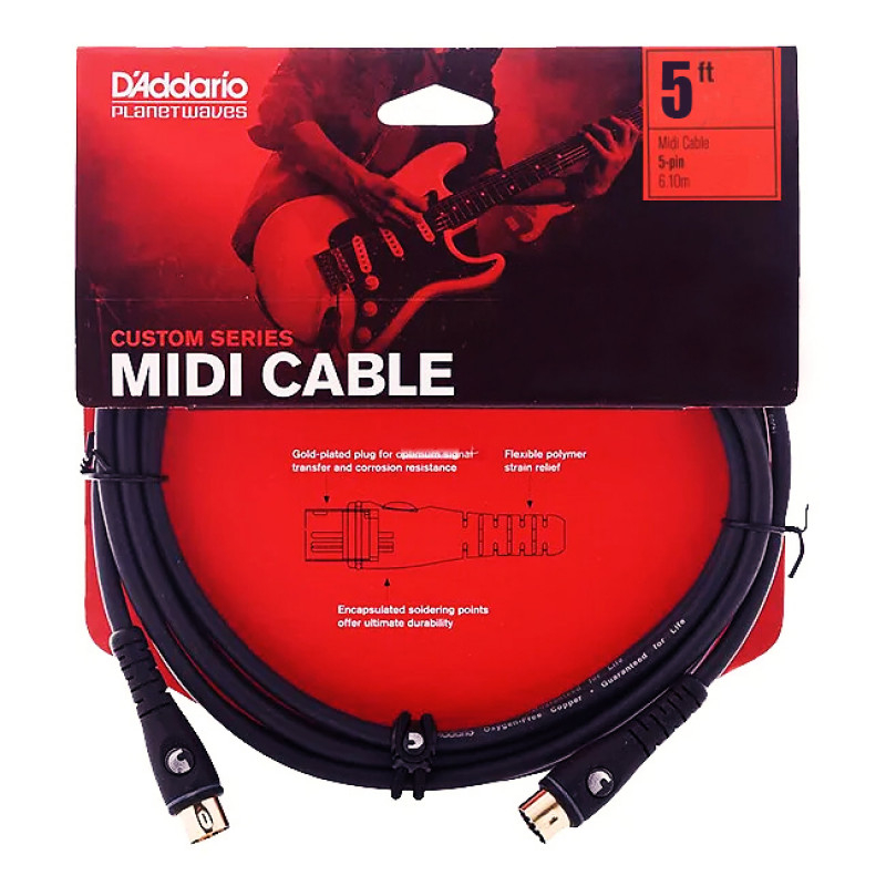 MIDI-кабель D’Addario Custom Series PW-MD-05 1.5 м 0