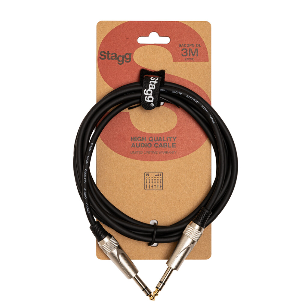 Аудіокабель STAGG SAC3PS DL 3 м 0