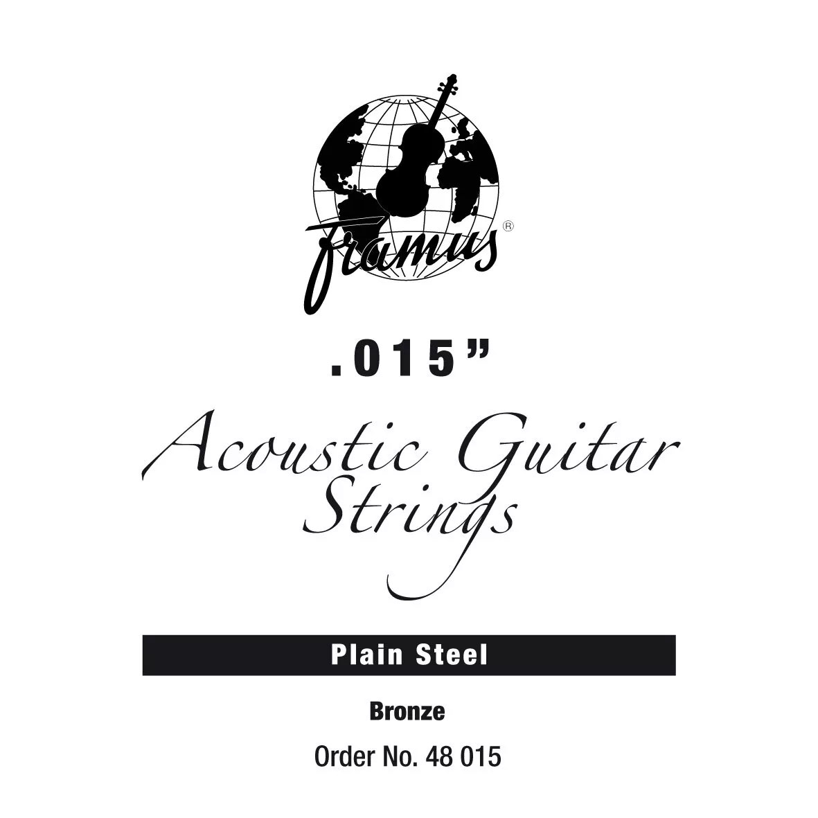 Струна для акустичної гітари FRAMUS 48015 Bronze 0