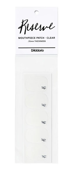 Наклейки для мундштука D'Addario Reserve Mouthpiece Patches (Clear, 0.35 мм) 0
