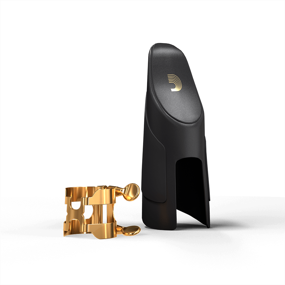 Лігатура D'Addario H-Ligature Gold-Plated з ковпачком для кларнета Bb 0