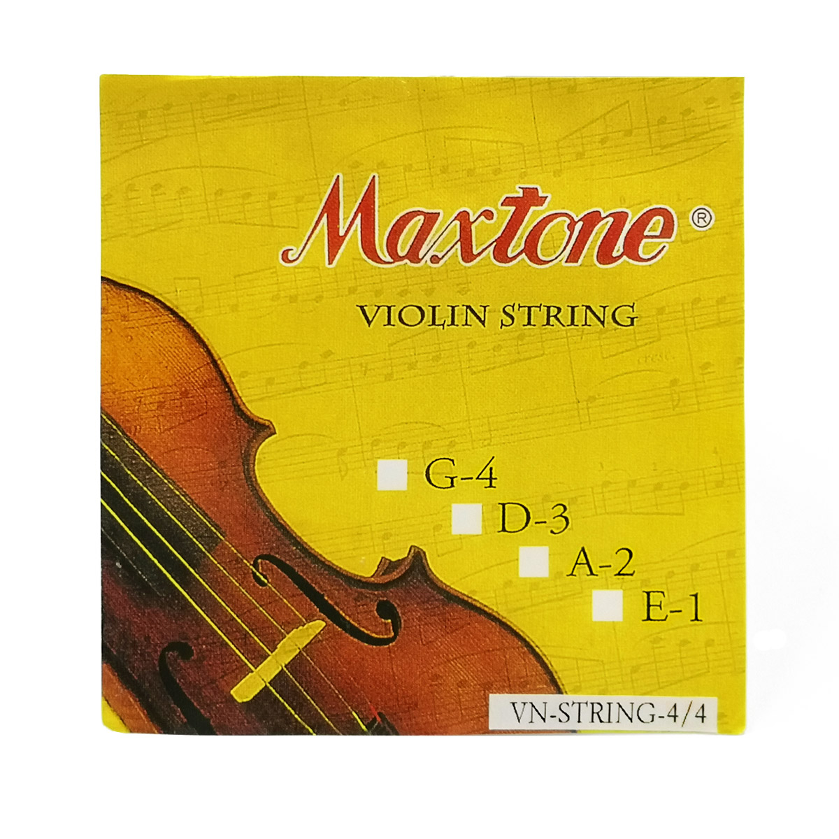 Набір струн для скрипки MAXTONE VN STRING 4/4 0