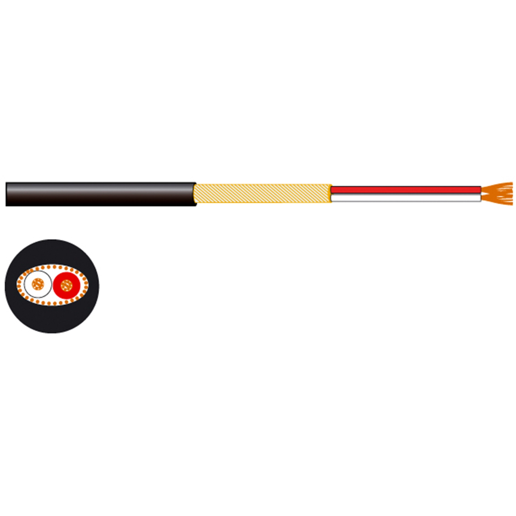 Мікрофонний кабель Fonestar CA-92 (2 × 1.2 мм) 0