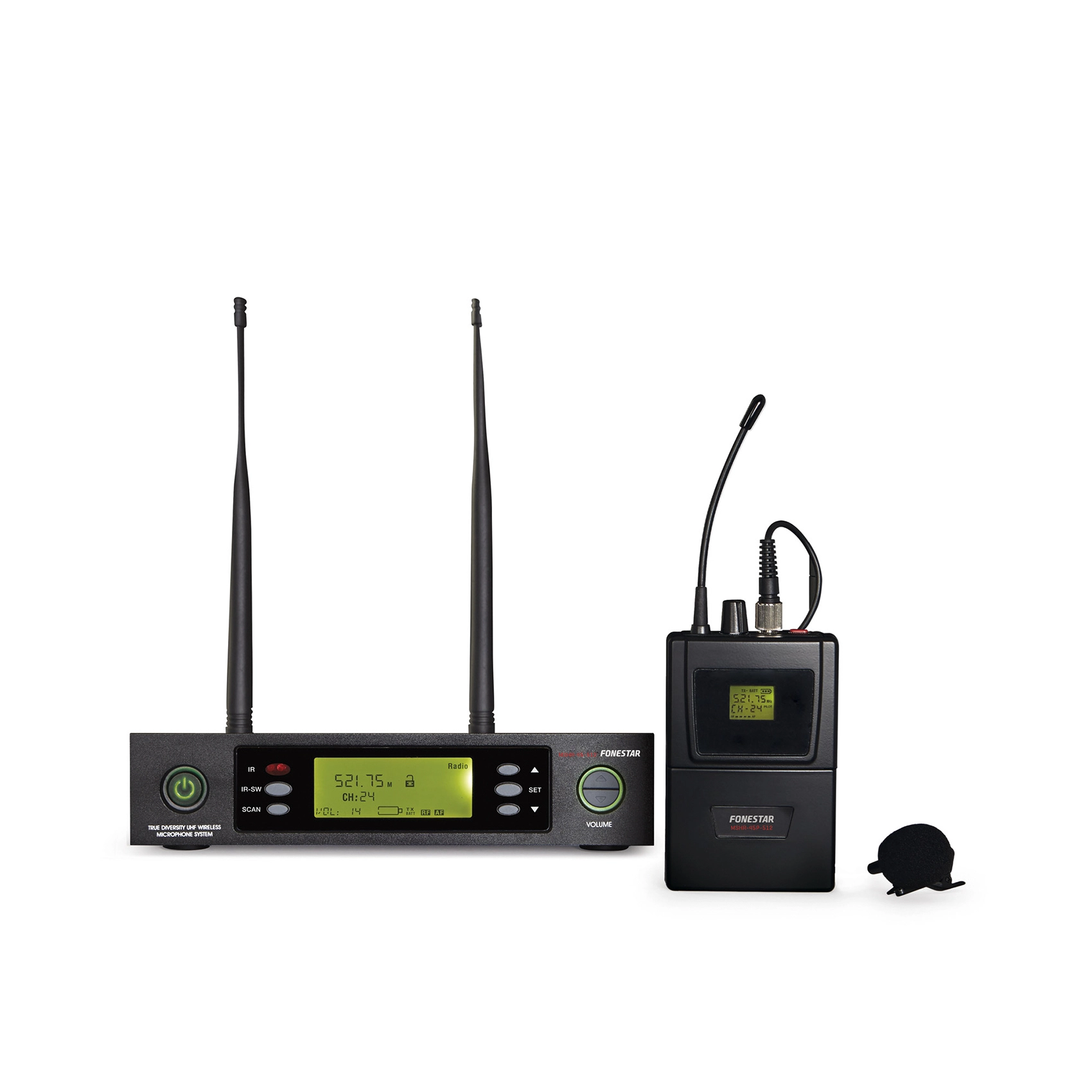 Мікрофонна радіосистема Fonestar MSH-883-512 з петличним мікрофоном 0