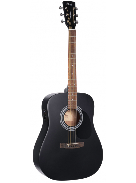 Акустична гітара CORT AD810E (Black Satin) з вбудованим звукознімачем та 3-смуговим еквалайзером 0
